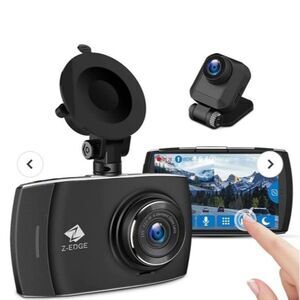 T4 4.0" Touch Screen Dual Dash Cam FHD 1080P 32GB Card Included